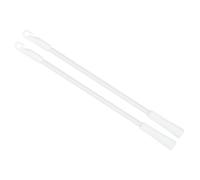 sourcing map Blind Wand Replacement with Hook, 2Pcs 12" Long Aluminum Alloy Blind Tilt Wand with Plastic Hook and Grip, Vertical Blind Rod Stick for Window Blind Stick Wand Opener (White)