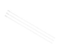 sourcing map Blind Wand Replacement with Hook, 3Pcs 24" Long Plastic Blind Tilt Wand with Hook, Vertical Blind Rod Stick for Window Blind Stick Wand Opener (White)