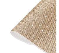 sourcing map Bling Crystal Rhinestone Sheet Self-Adhesive Rhinestone Diamond Gems Sticker 15.75 x 9.44 Inch DIY Car Decoration Sticker for DIY Car Phone Clothing, DIY Craft Beige