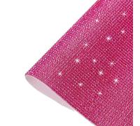sourcing map Bling Crystal Rhinestone Sheet Self-Adhesive Rhinestone Diamond Gems Sticker 15.75 x 9.44 Inch DIY Car Decoration Sticker for DIY Car Phone Clothing, DIY Craft Rose Red