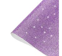 sourcing map Bling Crystal Rhinestone Sheet Self-Adhesive Rhinestone Diamond Gems Sticker 15.75 x 9.44 Inch DIY Car Decoration Sticker for DIY Car Phone Clothing, DIY Craft Purple