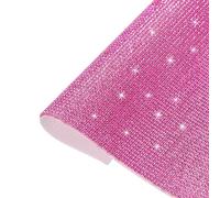 sourcing map Bling Crystal Rhinestone Sheet Self-Adhesive Rhinestone Diamond Gems Sticker 9.44 x 7.87 Inch DIY Car Decoration Sticker for DIY Car Phone Clothing, DIY Craft Light Pink