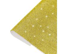 sourcing map Bling Crystal Rhinestone Sheet Self-Adhesive Rhinestone Diamond Gems Sticker 9.44 x 7.87 Inch DIY Car Decoration Sticker for DIY Car Phone Clothing, DIY Craft Lemon Yellow