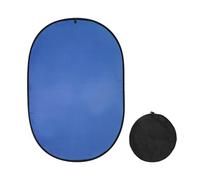 sourcing map Blue Green Screen Backdrop (100cm X 150cm) Foldable Green Background with Carrying Bag, Fits Video/Photography/Meetings/Chats