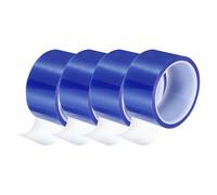 sourcing map Blue Heat Tape, 4 Rolls 50mmx33m 108ft High Temperature Heat Resistant Tape for Sublimation,Heat Vinyl Press,Heat Transfer, Circuit Board, No Residue