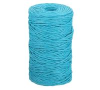 sourcing map Blue Raffia Ribbon,98 Yard Natural Raffia Paper String 2mm Wide Twisted Raffia Yarn Twine for Gift Wrapping Crocheting Knitting DIY Crafts