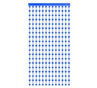sourcing map Blue Stars Backdrop, Blue Curtains 3.3x6.6ft Glitter Star Twinkle Decor Foil Fringe Garland Banner Decorations for New Year Birthday Party Wedding Celebration