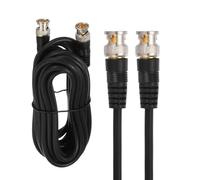 sourcing map BNC Male to BNC Male Coaxial Cable, 5M 75-3 Video Cable Extension Connector for DVR CCTV Camera Security System Monitor Video Connection, Black