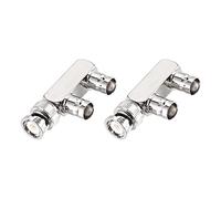 sourcing map BNC Splitter 1 Male Jack to 2 Female F Type Adapter 3 Way Connector for CCTV Camera, 2pcs