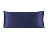 sourcing map Bolster Pillowcases 20"x48" Satin Silky Body Pillowcase for Hair and Skin, Wrinkles - Fade Free Long Pillow Cover - Navy