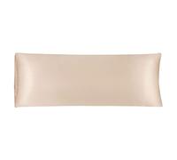 sourcing map Bolster Pillowcases 20"x54" Satin Silky Body Pillowcase for Hair and Skin, Wrinkles - Fade Free Long Pillow Cover - Khaki