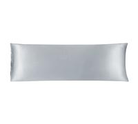 sourcing map Bolster Pillowcases 20"x60" Satin Silky Body Pillowcase for Hair and Skin, Wrinkles - Fade Free Long Pillow Cover - Silver
