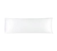 sourcing map Bolster Pillowcases 20"x60" Satin Silky Body Pillowcase for Hair and Skin, Wrinkles - Fade Free Long Pillow Cover - Snow White