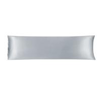 sourcing map Bolster Pillowcases 20"x72" Satin Silky Body Pillowcase for Hair and Skin, Wrinkles - Fade Free Long Pillow Cover - Silver