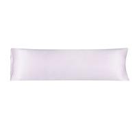 sourcing map Bolster Pillowcases 20"x72" Satin Silky Body Pillowcase for Hair and Skin, Wrinkles - Fade Free Long Pillow Cover - Light Lilac