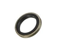 sourcing map Bonded Sealing Washers M12 17.5x12x2mm Carbon Steel Nitrile Rubber Gasket, Pack of 10