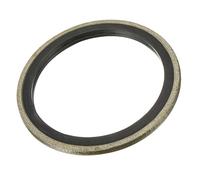 sourcing map Bonded Sealing Washers M33 41.5x33x2mm Carbon Steel Nitrile Rubber Gasket, Pack of 5