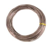 sourcing map Bonsai Training Wire 1.5mm Total 30mm 98 Feet Anodized Aluminum Wire Corrosion Resistant Garden Wire for Plants Bonsai Trees Shaping Bending Indoor, Brown