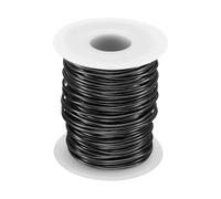 sourcing map Bonsai Wire Anodized Aluminum Training Wire Roll 1.5mm/15 Gauge 98ft Length Bendable Bonsai Tree Wire for Garden, Horticulture, Landscape, Planting, Black