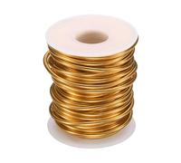 sourcing map Bonsai Wire Anodized Aluminum Training Wire Roll 3mm/9 Gauge 33ft Length Bendable Bonsai Tree Wire for Garden, Horticulture, Landscape, Planting, Golden