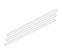 sourcing map Borosilicate Glass Stick 5.91" Length 6mm Dia Stir Rod Mixing Tools with Both Ends Round for Lab Kitchen Science 3Pcs