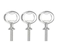 sourcing map Bottle Opener, 3Pcs 81mm - Zinc Alloy Screw Beer Opener, Flat Inserts Kit Threaded Hardware for Wedding Wine Party DIY Craft and Handmade (Silver)
