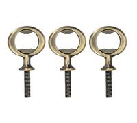 sourcing map Bottle Opener, 3Pcs 81mm - Zinc Alloy Screw Beer Opener, Flat Inserts Kit Threaded Hardware for Wedding Wine Party DIY Craft and Handmade (Bronze)