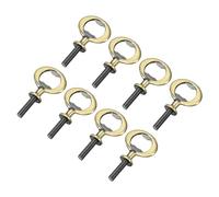 sourcing map Bottle Opener, 8Pcs 80mm - Zinc Alloy Screw Beer Opener, Flat Inserts Kit Threaded Hardware for Wedding Wine Party DIY Craft and Handmade (Bronze)