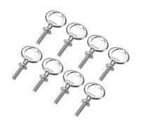sourcing map Bottle Opener, 8Pcs 80mm - Zinc Alloy Screw Beer Opener, Flat Inserts Kit Threaded Hardware for Wedding Wine Party DIY Craft and Handmade (Silver)