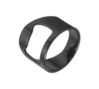 sourcing map Bottle Opener Rings, Titanium Steel Ring Bottle Cap Opener Creative Finger Thumb Beer Opening Tool for Men Women Party Bar Present Decor Supplies Bartender Tools, Size 12, Black