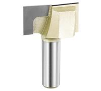 sourcing map Bottom Cleaning Router Bit 1-1/2" Diameter 1/2" Shank Carbide Tipped Cutter Surfacing Planing Router Bits for Woodworking Planing