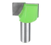sourcing map Bottom Cleaning Router Bit 1/2" Shank Carbide Tipped Spoilboard Surfacing Planing CNC Mortising Bit for Slab Flattening Woodworking, 1-1/4" (32mm) Dia 25/32" (20mm) Depth