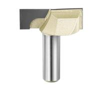 sourcing map Bottom Cleaning Router Bit 2" Diameter 1/2" Shank Carbide Tipped Cutter Surfacing Planing Router Bits for Woodworking Planing