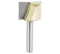 sourcing map Bottom Cleaning Router Bit 7/8" Diameter 1/4" Shank Carbide Tipped Cutter Surfacing Planing Router Bits for Woodworking Planing