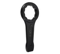 sourcing map Box End Striking Ring Wrench 125mm Metric CR-V Steel 12-Point Flat Strike Wrench Baking Paint Single Head Spanner Hand Tool for Mechanical Automotive Repair