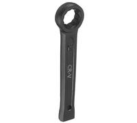 sourcing map Box End Striking Ring Wrench 19mm Metric CR-V Steel 12-Point Flat Strike Wrench Baking Paint Single Head Spanner Hand Tool for Mechanical Automotive Repair