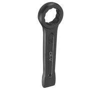 sourcing map Box End Striking Ring Wrench 32mm Metric CR-V Steel 12-Point Flat Strike Wrench Baking Paint Single Head Spanner Hand Tool for Mechanical Automotive Repair