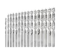 sourcing map Brad Point Drill Bit 2.5/3/3.5/4/4.5/5/5.5/6/6.5/7/7.5/8/8.5/9/9.5/10mm Dia Straight Round Shank Drill Metric Brad Point Spiral Twist Drill Bits for Woodworking, 16 in1 Set