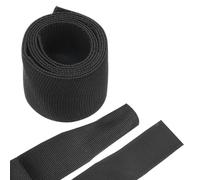 sourcing map Braided Cable Sleeves Heat Shrinkable Fabric Sleeving, 1 1/4" 3ft Black 2:1 Ratio Heat Shrinkable Cord Protector for Harness Cable, Network Cable Protection, Cable Management