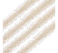 sourcing map Braided Lace Trim, 10 Yards Vintage Embroidered Ribbon with Fringed Edges 0.6 Inch Wide Sewing Edging Trim for DIY Crafts, Costumes, Home Decor Sewing Projects, Apricot