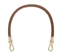 sourcing map Braided Purse Strap, 21.6 Inch PU Leather Purse Strap Handle Replacement for Handbag Tote Underarm Bag Making (Brown)