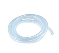 sourcing map Braided PVC Tubing, 3/8"(10mm) ID 19/32"(15mm) OD 10ft Flexible Clear Water Hose