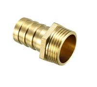 sourcing map Brass Barb Hose Fitting Connector Adapter 25mm Barbed x 1 PT Male Pipe