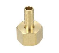 sourcing map Brass Barbed Fitting 1/2" NPT Female to 3/8" Hose ID for Home Brew Pipe Fitting Direct Thread Connector Durable Construction