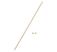 sourcing map Brass Fully Threaded Rod, M2.5x0.45mm Pitch Right Hand Threads Studs with Solid Brass Hex Nuts, 250mm/10" Long Threaded Screw Rods Fasteners for Anchors Bolts Hangers Clamps