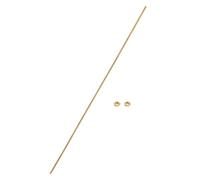 sourcing map Brass Fully Threaded Rod, M2x0.4mm Pitch Right Hand Threads Studs with Solid Brass Hex Nuts, 200mm/8" Long Threaded Screw Rods Fasteners for Anchors Bolts Hangers Clamps
