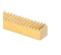sourcing map Brass Gear Rack, 0.5 Module 300mm x 6mm x 6mm Heavy Duty Straight Linear Spur Rack for Machines Automotive