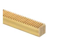 sourcing map Brass Gear Rack, 0.5 Module 500mm x 8mm x 8mm Heavy Duty Straight Linear Spur Rack for Machines Automotive