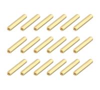 sourcing map Brass Hex Coupling Nuts, M3x25mm Female Thread Hexagonal Standoffs Spacer Nuts Screws for PCB Motherboard Circuit Board(Gold Tone, Pack of 18)