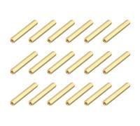 sourcing map Brass Hex Coupling Nuts, M3x35mm Female Thread Hexagonal Standoffs Spacer Nuts Screws for PCB Motherboard Circuit Board(Gold Tone, Pack of 18)